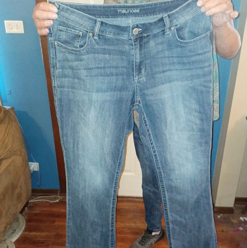 Blue jeans. Maurices brand. 16w long.